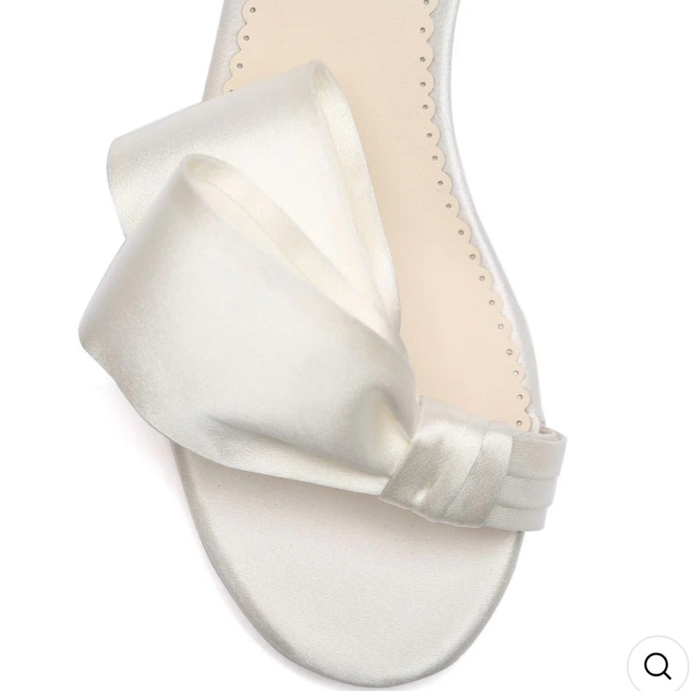 Bella Belle Zoya Ivory Block Heels 2.5in - Picture 2 of 9